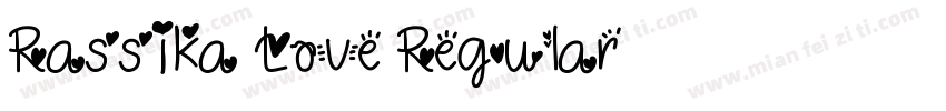 Rassika Love Regular字体转换